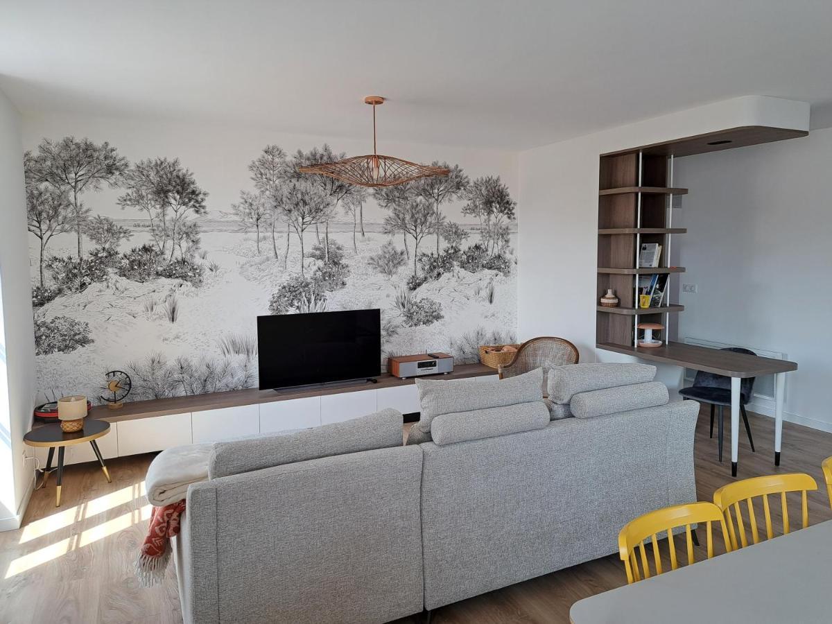 Superbe Appartement T3 Au Centre Plage .Parking Hendaye Eksteriør bilde