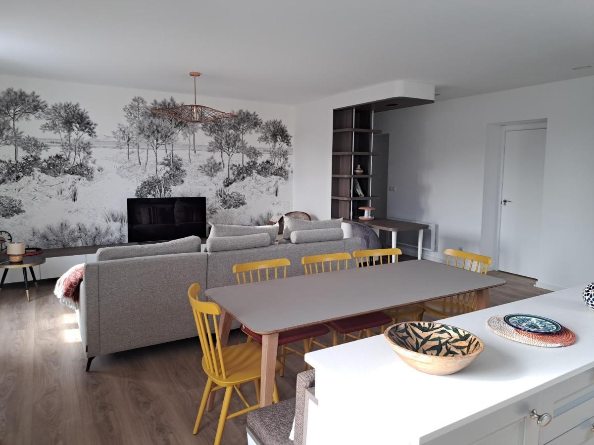 Superbe Appartement T3 Au Centre Plage .Parking Hendaye Eksteriør bilde