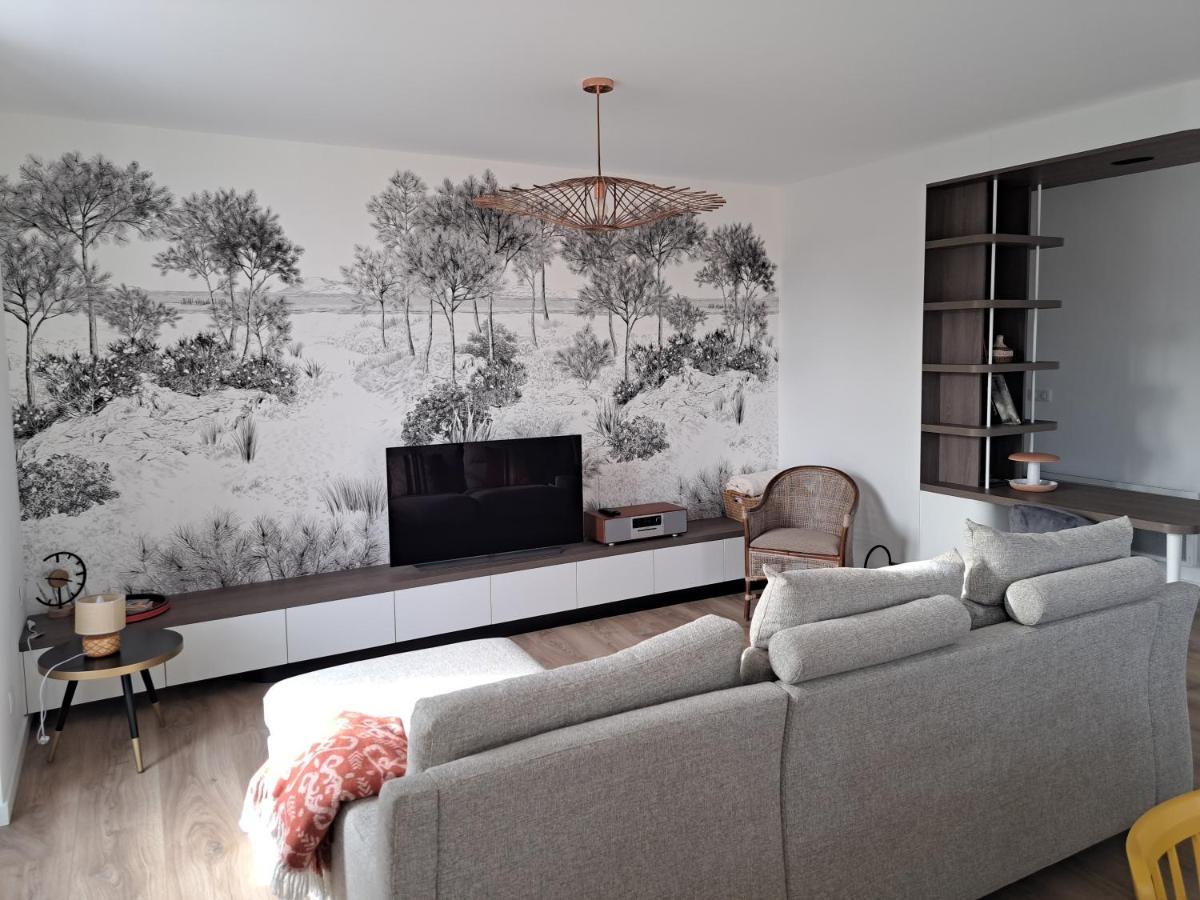 Superbe Appartement T3 Au Centre Plage .Parking Hendaye Eksteriør bilde