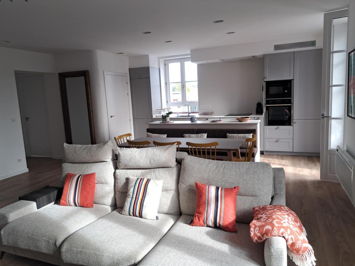 Superbe Appartement T3 Au Centre Plage .Parking Hendaye Eksteriør bilde